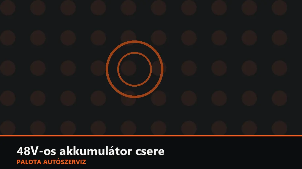 48V-os akkumulátor csere - Palota Autószerviz Budapest