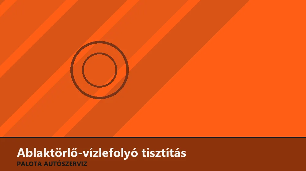 Ablaktörlő-vízlefolyó (szélvédő alatti) tisztítás - Palota Autószerviz Budapest