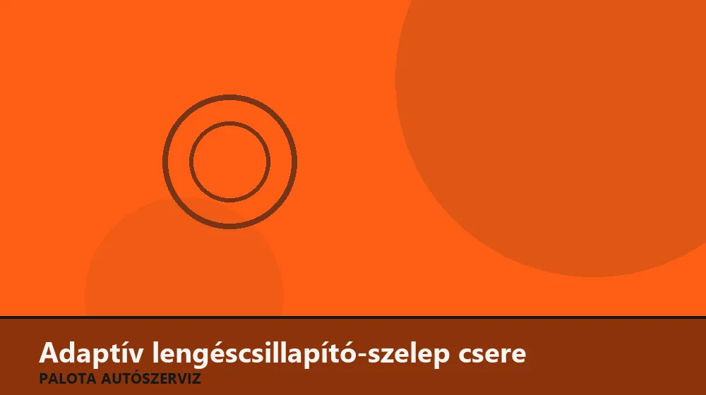 Adaptív lengéscsillapító-szelep csere - Palota Autószerviz Budapest