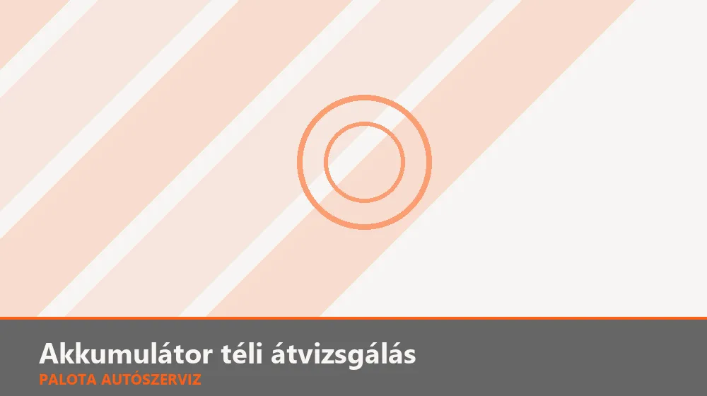 Akkumulátor téli átvizsgálás - Palota Autószerviz Budapest