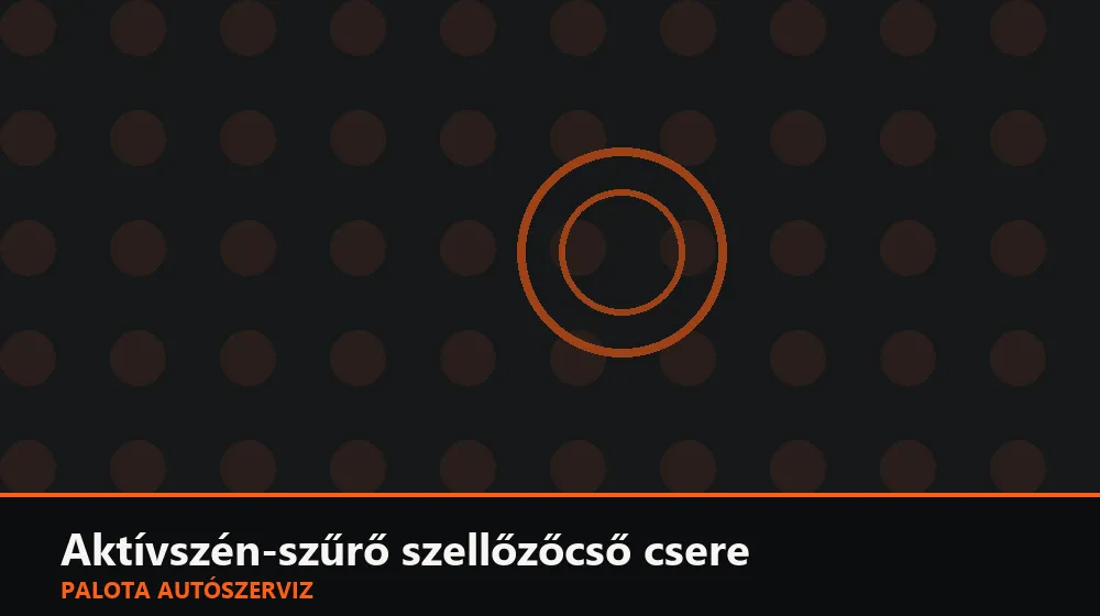 Aktívszén-szűrő szellőzőcső csere - Palota Autószerviz Budapest