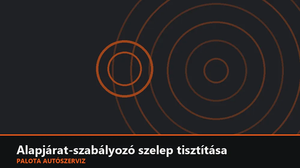 Alapjárat-szabályozó szelep tisztítása - Palota Autószerviz Budapest