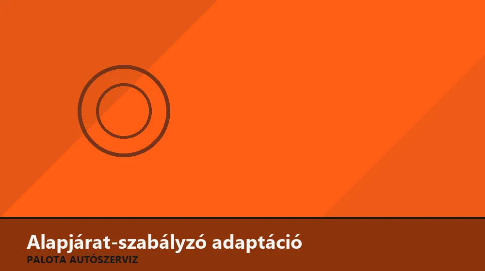 Alapjárat-szabályzó adaptáció - Palota Autószerviz Budapest