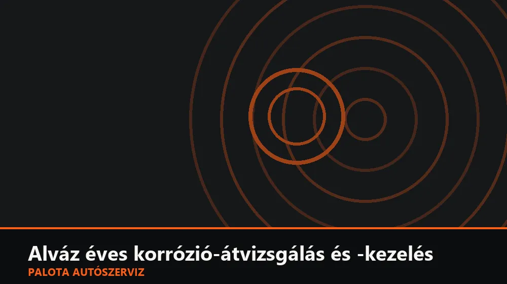 Alváz éves korrózió-átvizsgálás és -kezelés - Palota Autószerviz Budapest