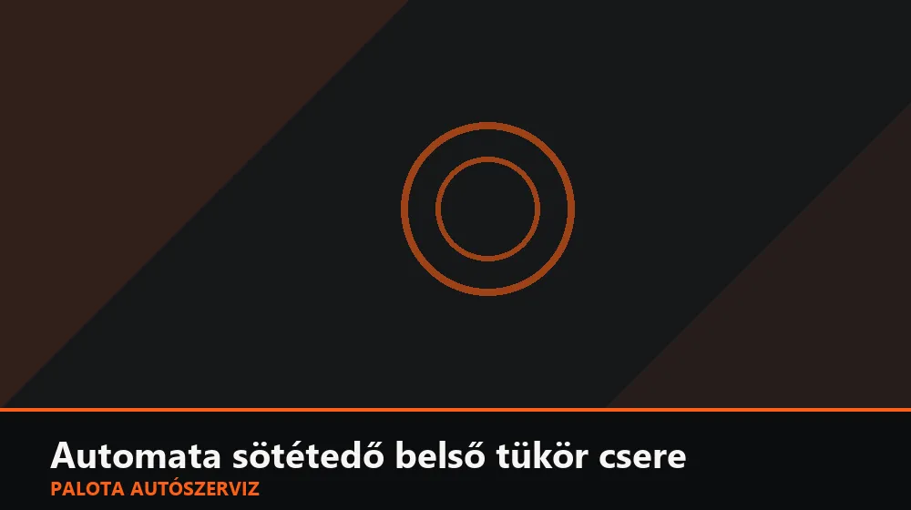 Automata sötétedő belső tükör csere - Palota Autószerviz Budapest
