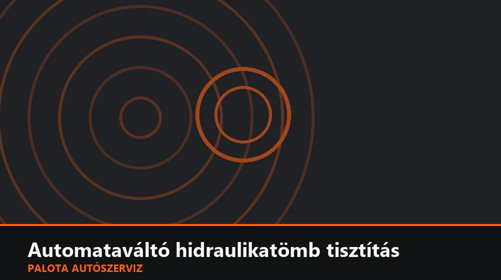 Automataváltó hidraulikatömb tisztítás - Palota Autószerviz Budapest