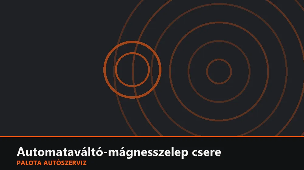 Automataváltó-mágnesszelep csere - Palota Autószerviz Budapest