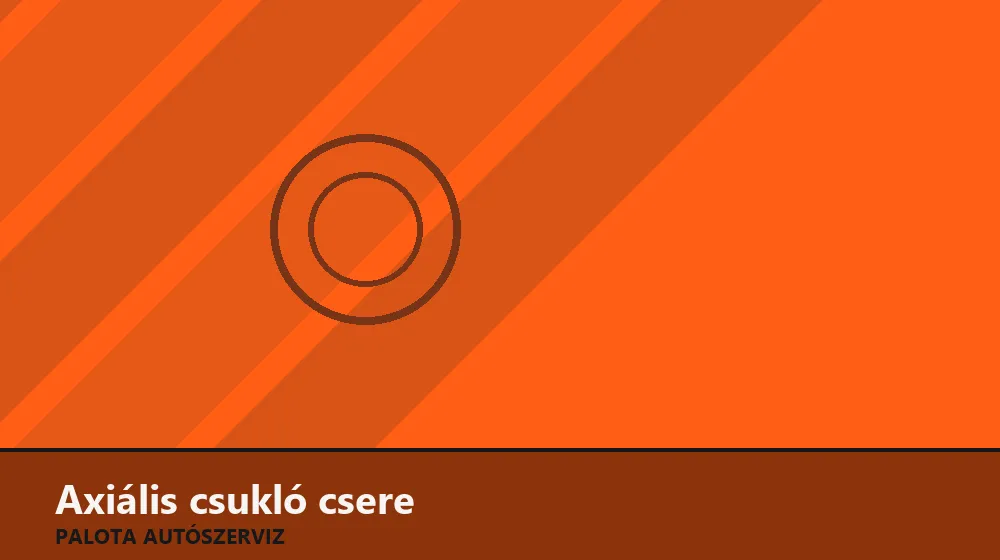 Axiális csukló csere - Palota Autószerviz Budapest