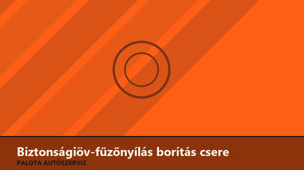 Biztonságiöv-fűzőnyílás borítás csere - Palota Autószerviz Budapest