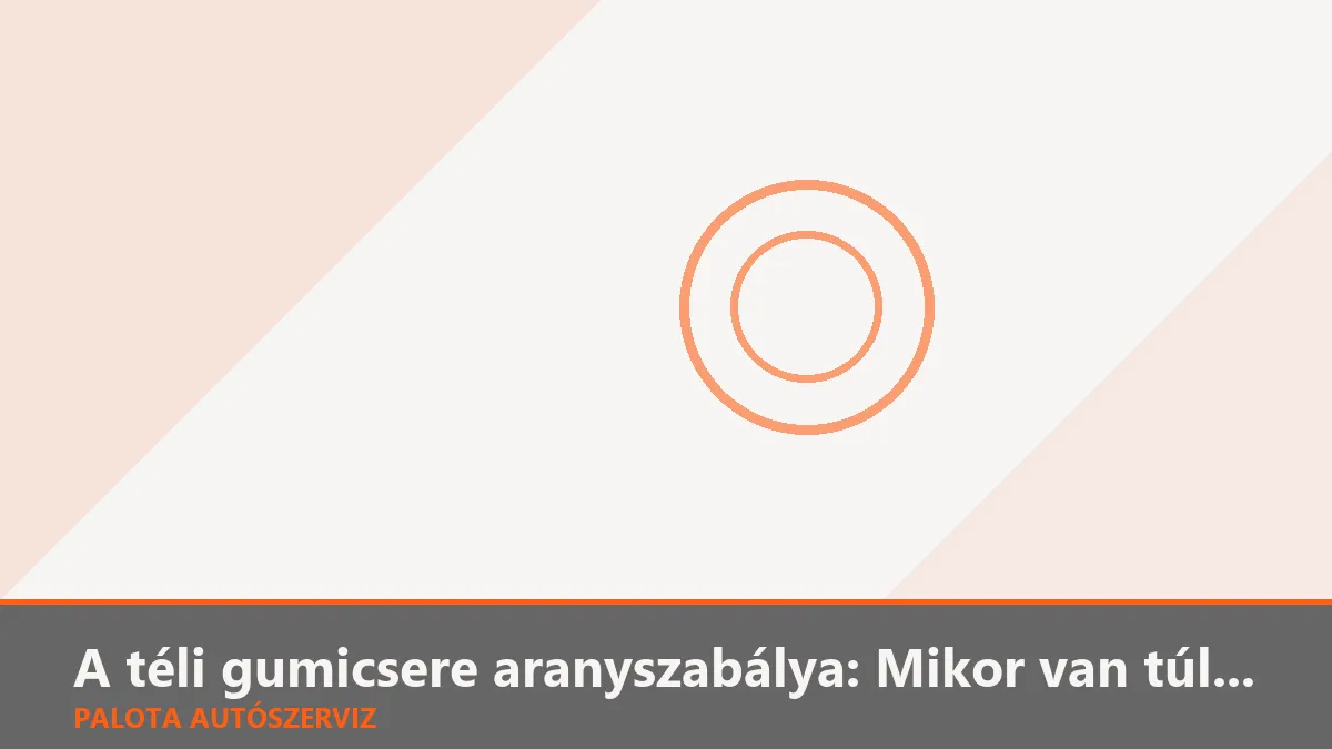 A téli gumicsere aranyszabálya: Mikor van túl korán és mikor túl késő?