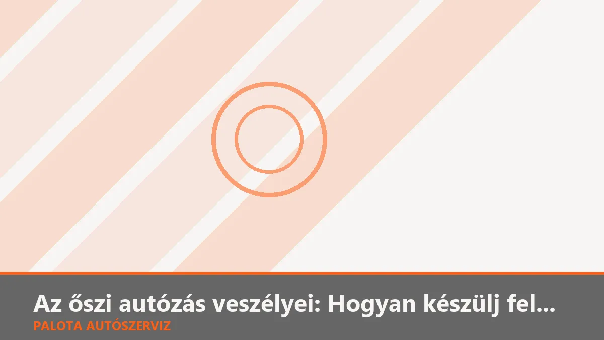 Az őszi autózás veszélyei: Hogyan készülj fel a falevelekre, ködre és vadakra?