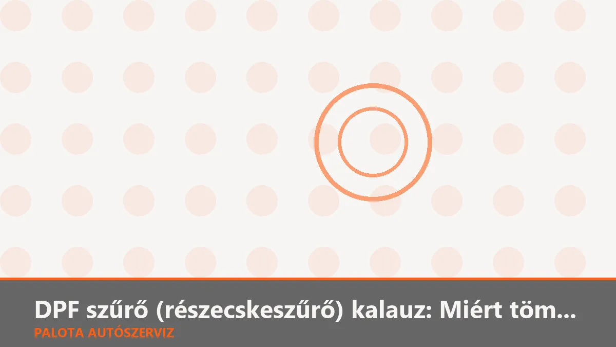 DPF szűrő (részecskeszűrő) kalauz: Miért tömődik el, és hogyan tisztítható meg?