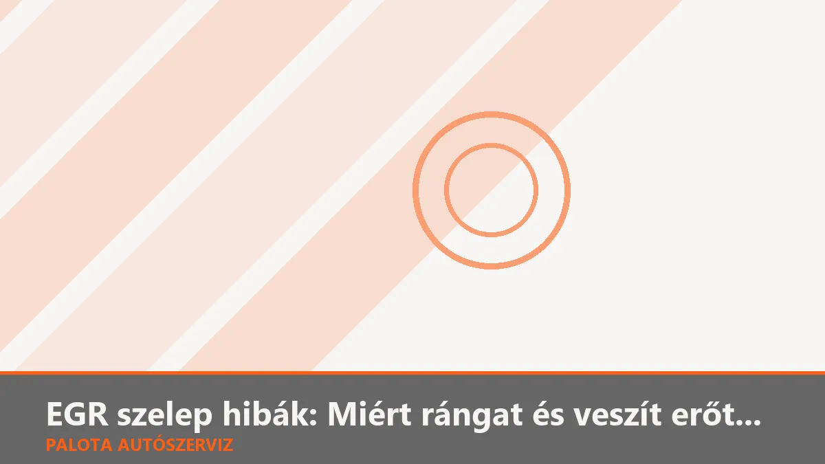 EGR szelep hibák: Miért rángat és veszít erőt az autó miatta?