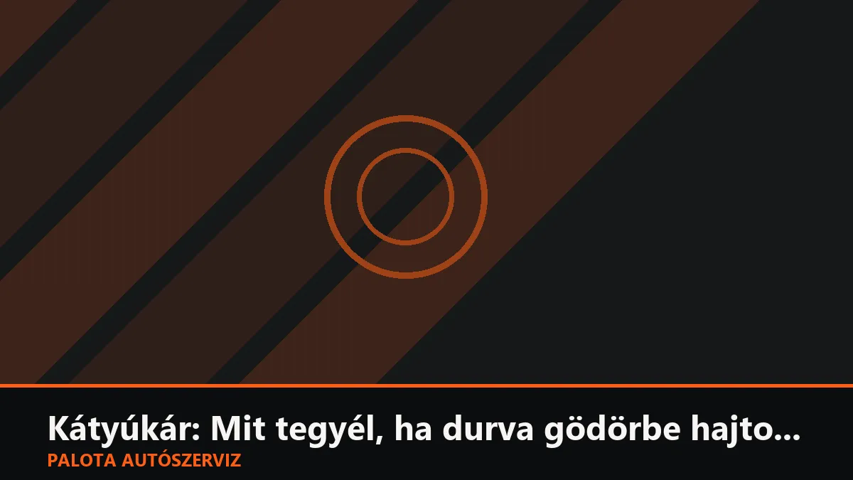 Kátyúkár: Mit tegyél, ha durva gödörbe hajtottál, és mit ellenőriztess a szervizben?