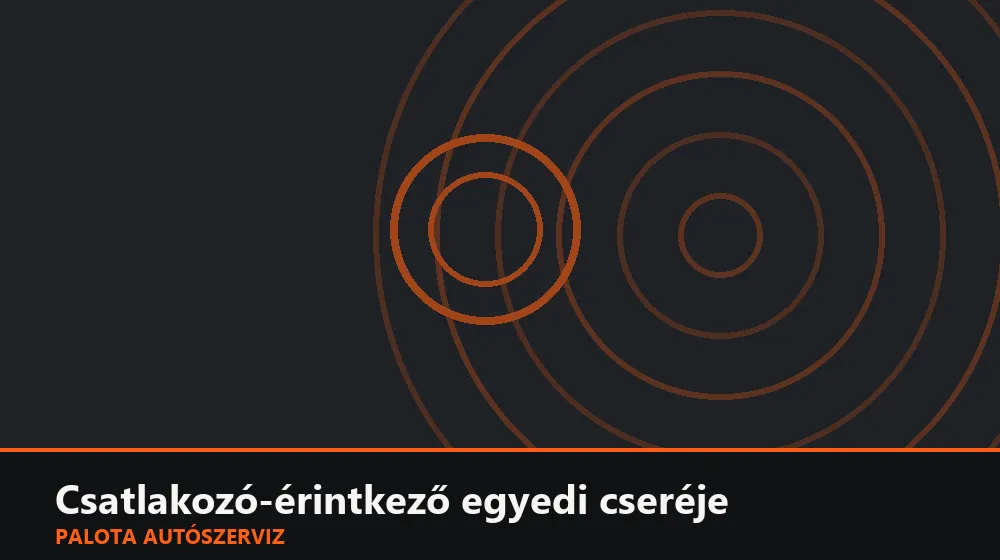 Csatlakozó-érintkező (pin) egyedi cseréje - Palota Autószerviz Budapest