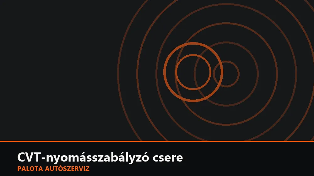 CVT-nyomásszabályzó csere - Palota Autószerviz Budapest
