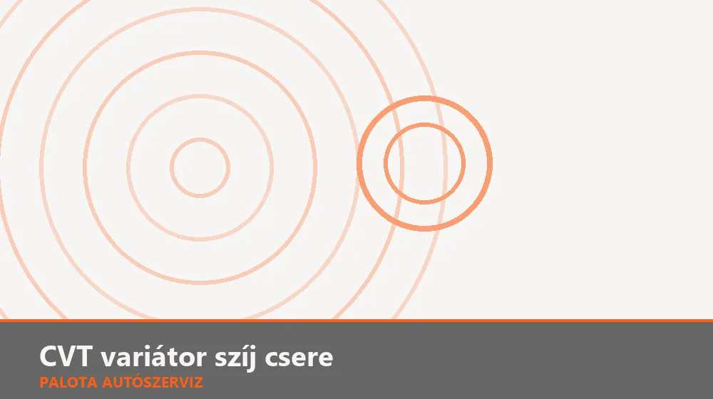 CVT variátor szíj csere - Palota Autószerviz Budapest