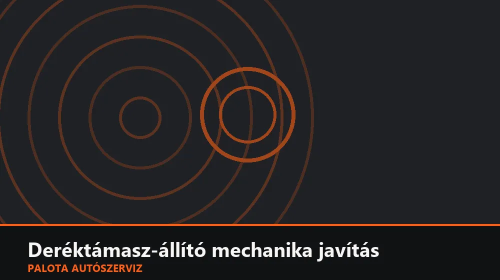 Deréktámasz-állító mechanika javítás - Palota Autószerviz Budapest