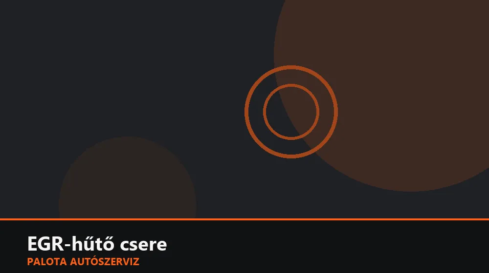 EGR-hűtő csere - Palota Autószerviz Budapest