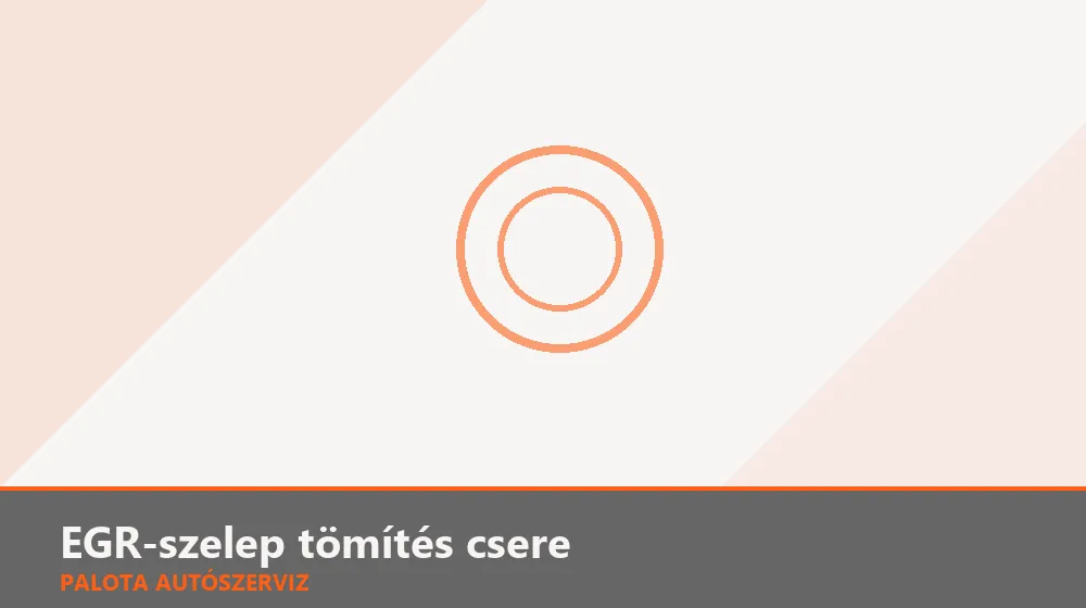 EGR-szelep tömítés csere - Palota Autószerviz Budapest