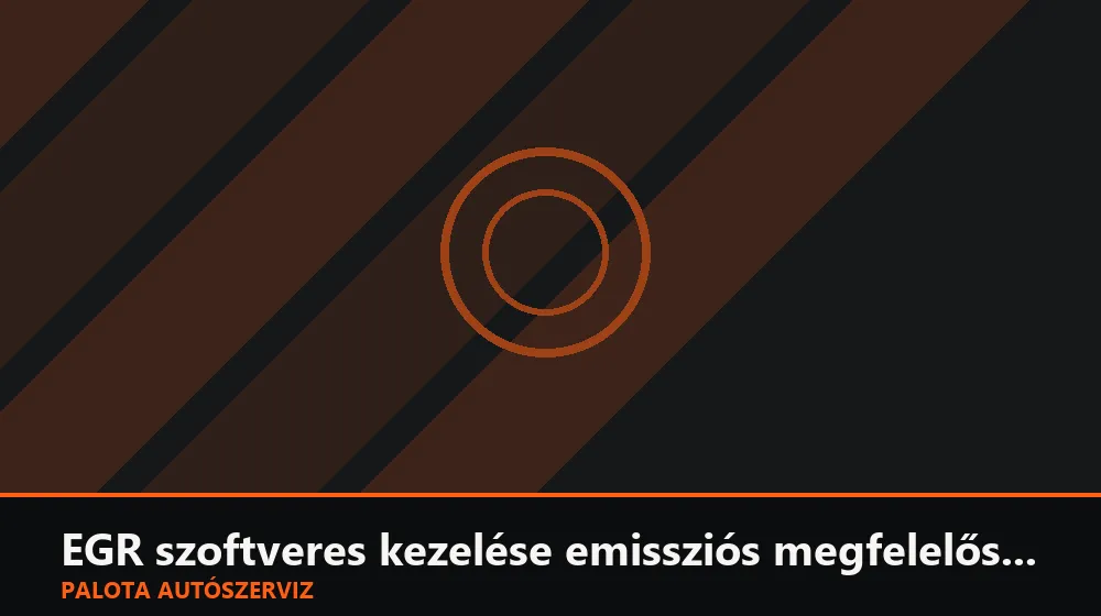 EGR szoftveres kezelése emissziós megfelelőséggel - Palota Autószerviz Budapest