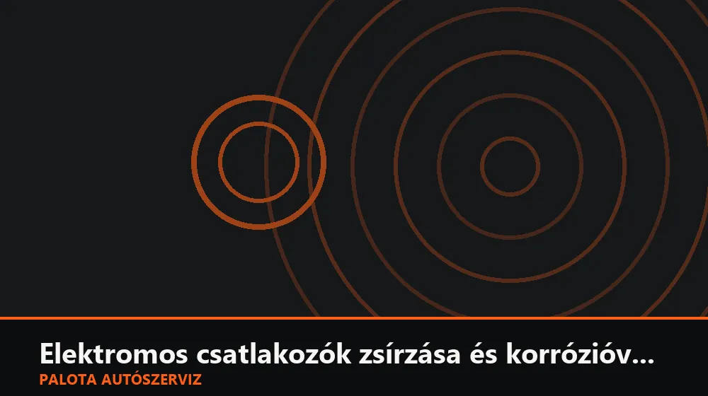 Elektromos csatlakozók zsírzása és korrózióvédelme - Palota Autószerviz Budapest
