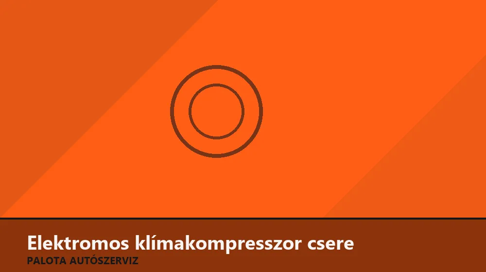 Elektromos (nagyfeszültségű) klímakompresszor csere - Palota Autószerviz Budapest