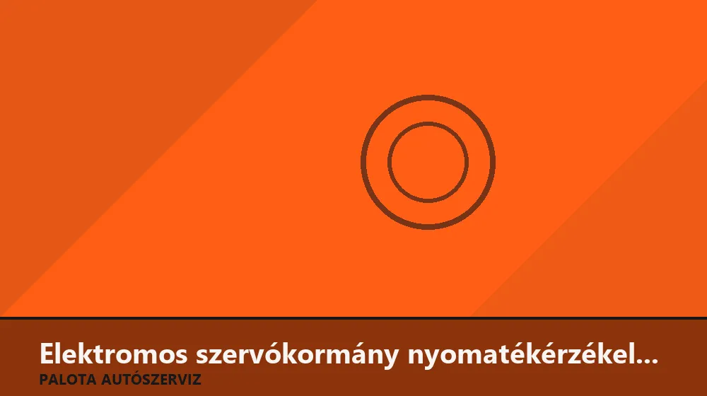 Elektromos szervókormány nyomatékérzékelő csere - Palota Autószerviz Budapest