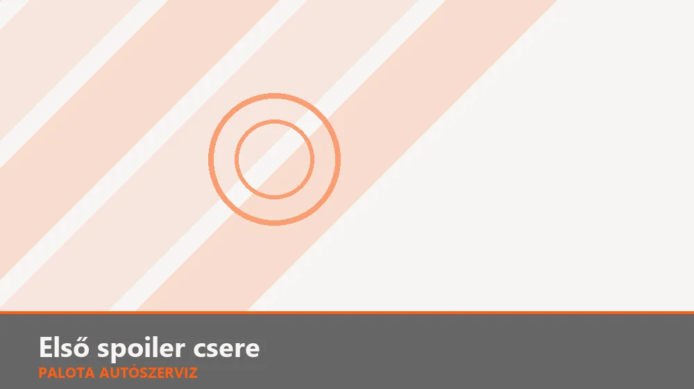 Első spoiler (toldat) csere - Palota Autószerviz Budapest