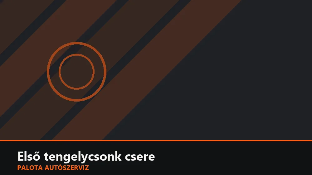 Első tengelycsonk csere - Palota Autószerviz Budapest