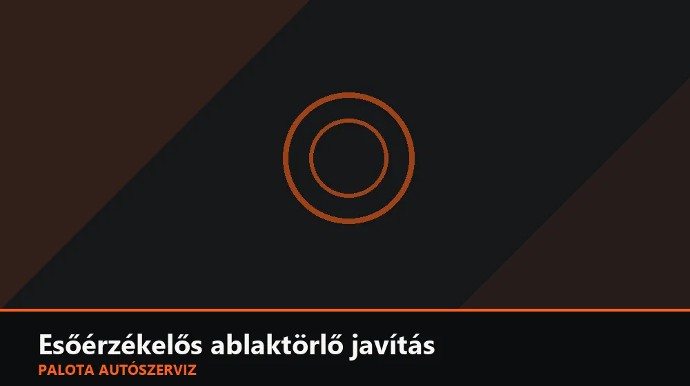 Esőérzékelős ablaktörlő javítás - Palota Autószerviz Budapest
