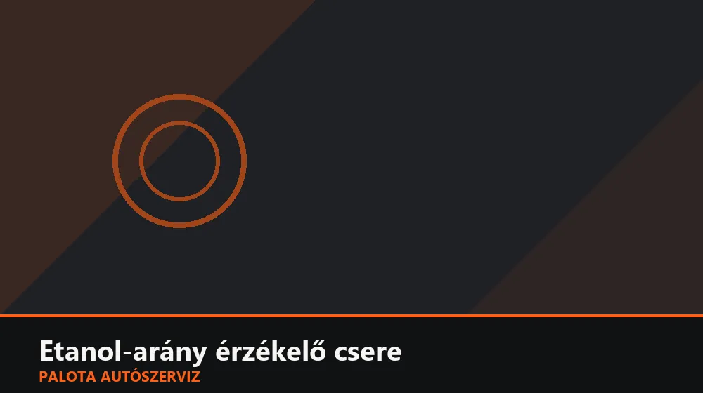 Etanol-arány (flexfuel) érzékelő csere - Palota Autószerviz Budapest