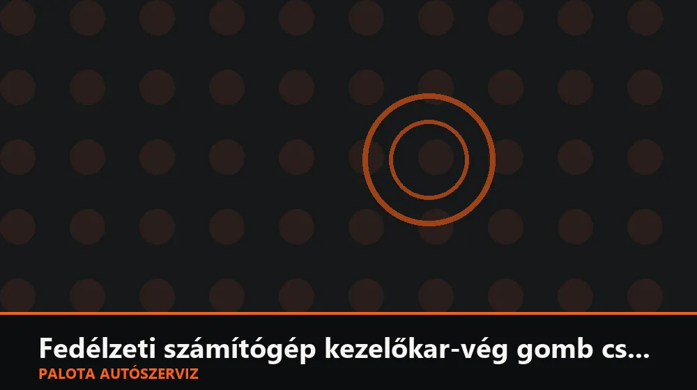 Fedélzeti számítógép kezelőkar-vég gomb csere - Palota Autószerviz Budapest