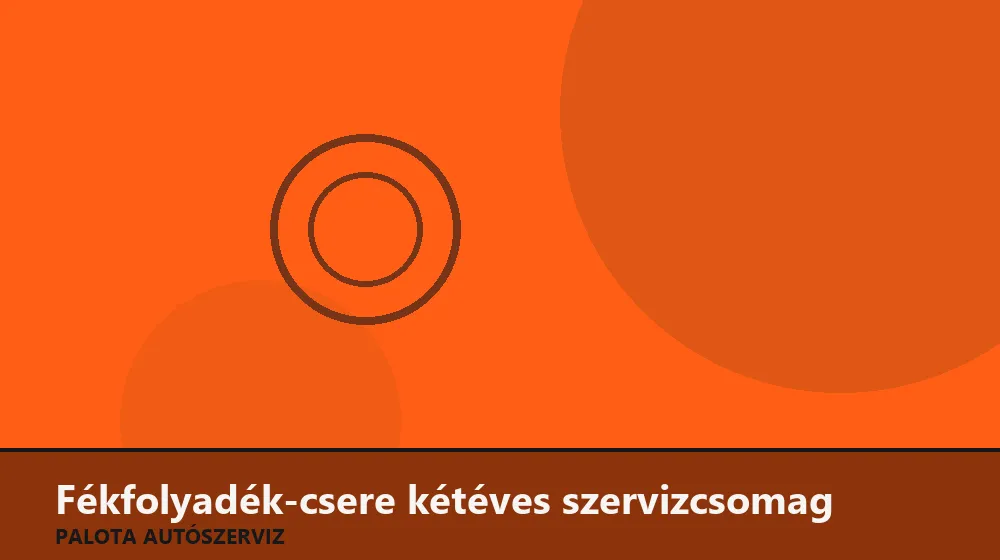 Fékfolyadék-csere kétéves szervizcsomag - Palota Autószerviz Budapest