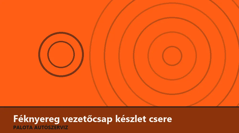 Féknyereg vezetőcsap készlet csere - Palota Autószerviz Budapest