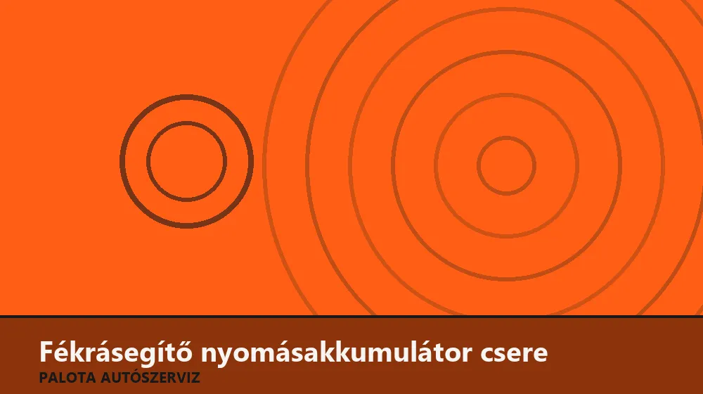 Fékrásegítő nyomásakkumulátor (gömb) csere - Palota Autószerviz Budapest