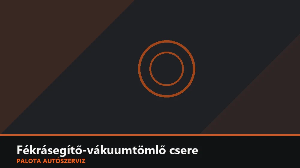 Fékrásegítő-vákuumtömlő csere - Palota Autószerviz Budapest