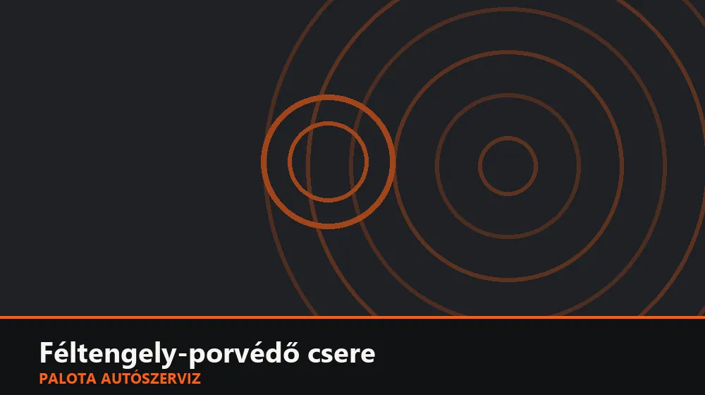 Féltengely-porvédő (ABS-gyűrűs) csere - Palota Autószerviz Budapest