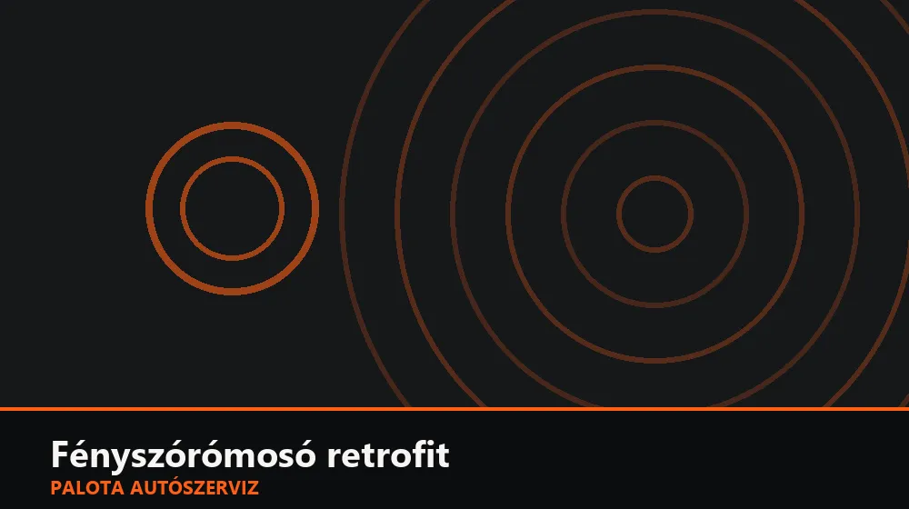 Fényszórómosó retrofit - Palota Autószerviz Budapest