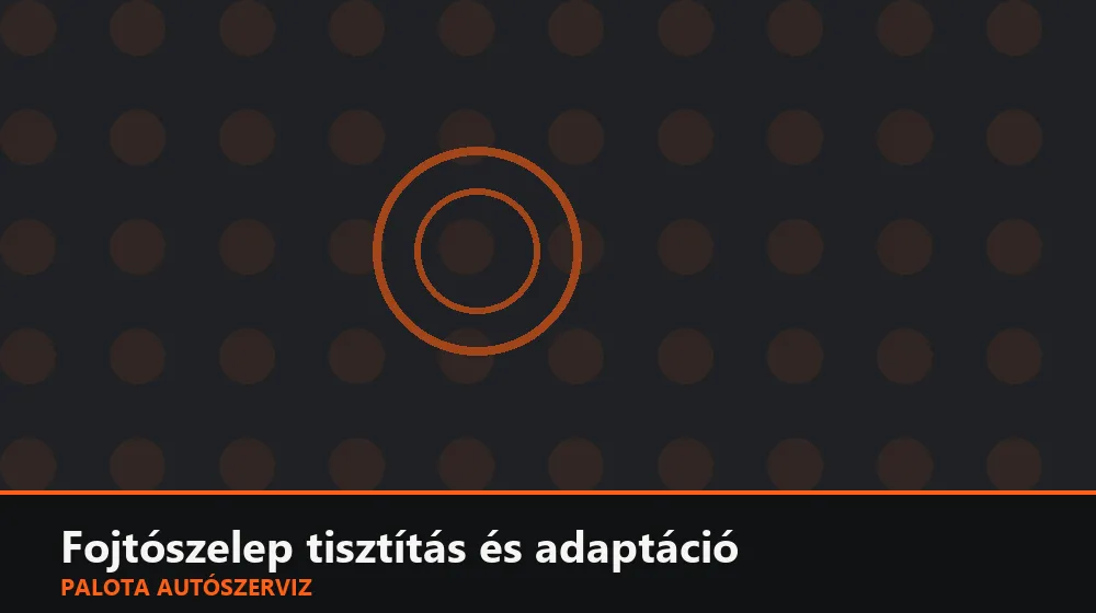 Fojtószelep tisztítás és adaptáció - Palota Autószerviz Budapest