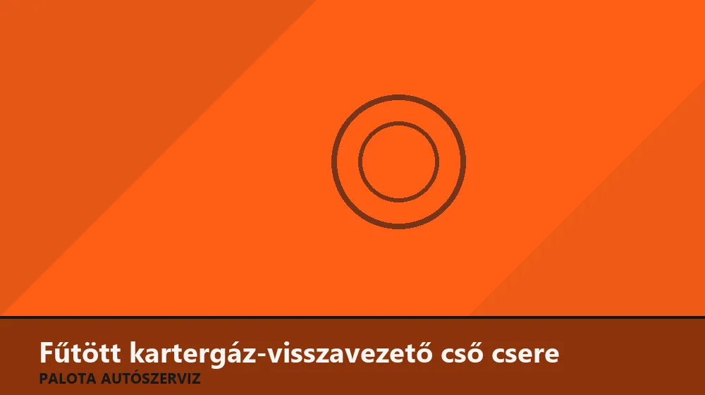 Fűtött kartergáz-visszavezető cső csere - Palota Autószerviz Budapest