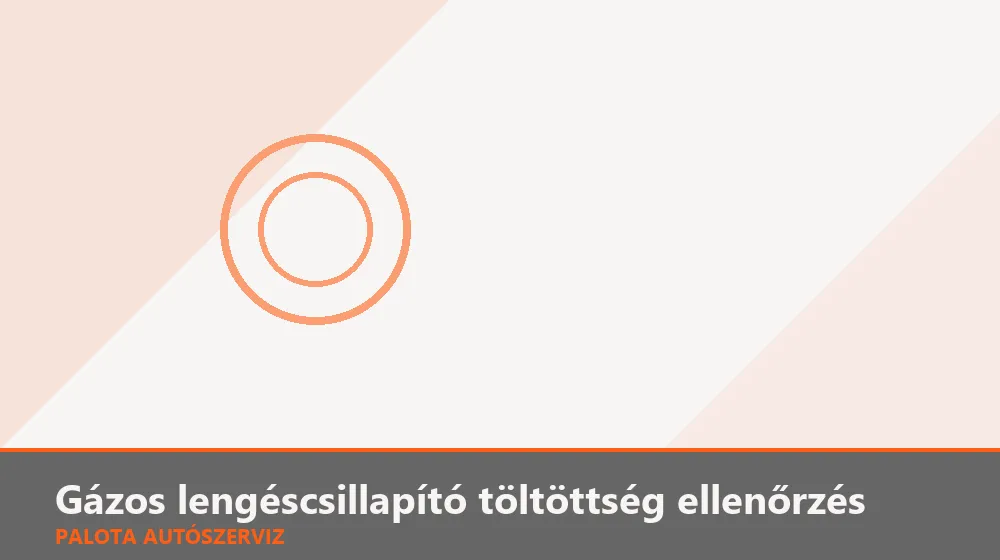 Gázos lengéscsillapító töltöttség ellenőrzés - Palota Autószerviz Budapest
