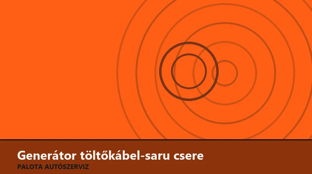 Generátor töltőkábel-saru csere - Palota Autószerviz Budapest