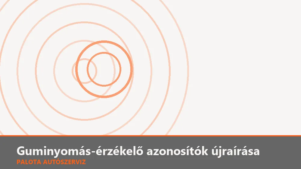 Guminyomás-érzékelő azonosítók (ID) újraírása - Palota Autószerviz Budapest