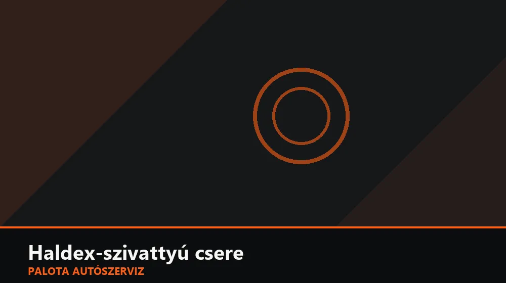 Haldex-szivattyú csere - Palota Autószerviz Budapest