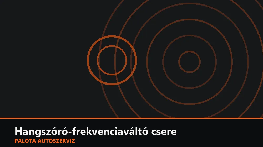 Hangszóró-frekvenciaváltó (crossover) csere - Palota Autószerviz Budapest