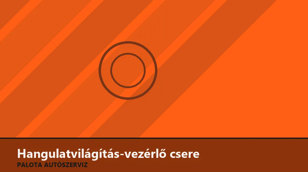 Hangulatvilágítás-vezérlő csere - Palota Autószerviz Budapest