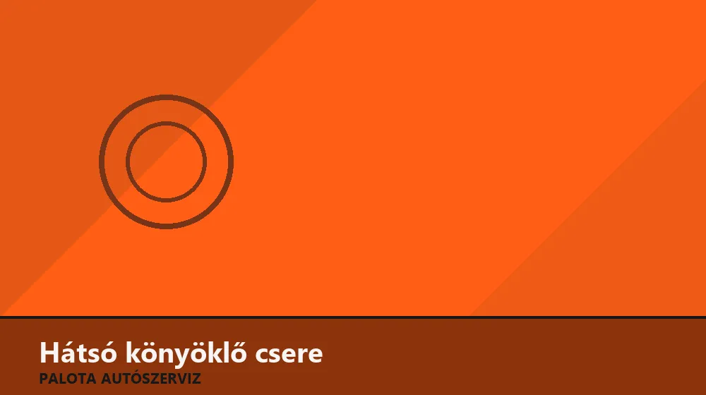 Hátsó könyöklő (pohártartós) csere - Palota Autószerviz Budapest