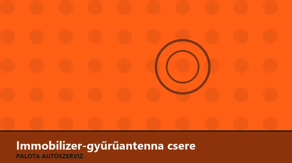 Immobilizer-gyűrűantenna csere - Palota Autószerviz Budapest