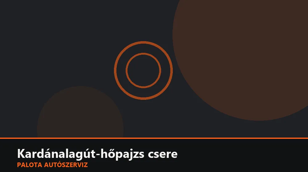 Kardánalagút-hőpajzs csere - Palota Autószerviz Budapest